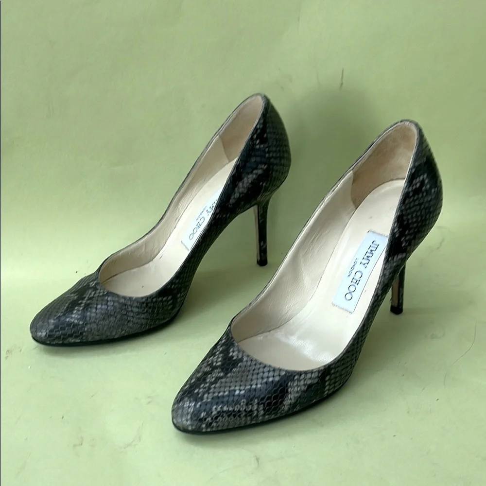 Jimmy Choo Black High Heel Stilettos In Original Box - Picture 2 of 16